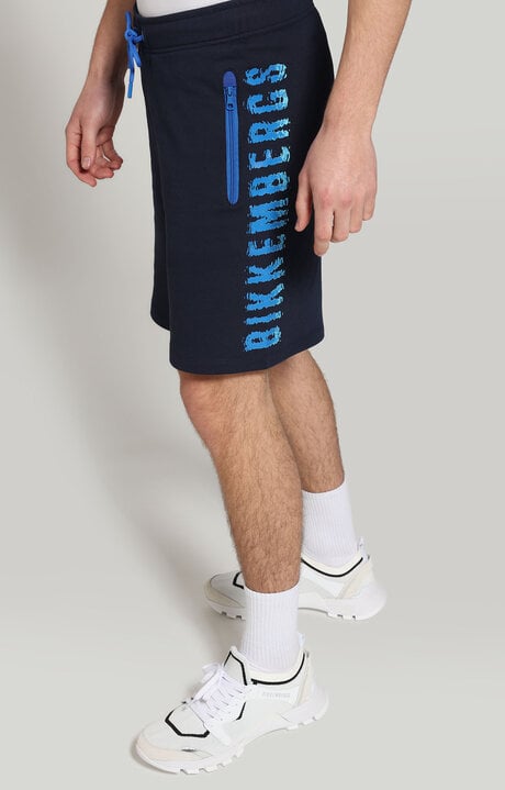 dirk bikkembergs Fleece shorts with glossy print