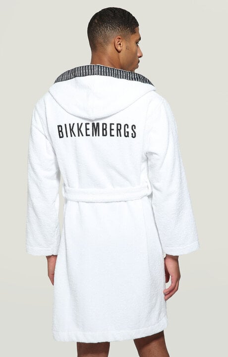 Dirk Bikkembergs Men's Bathrobe With Tape