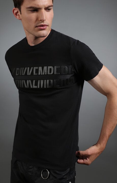 dirk bikkembergs Men's black cotton t-shirt