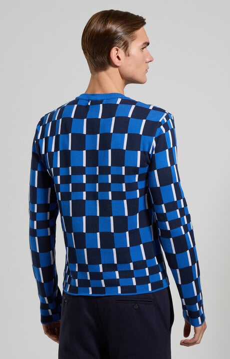 Dirk Bikkembergs Men's Checkerboard Pullover