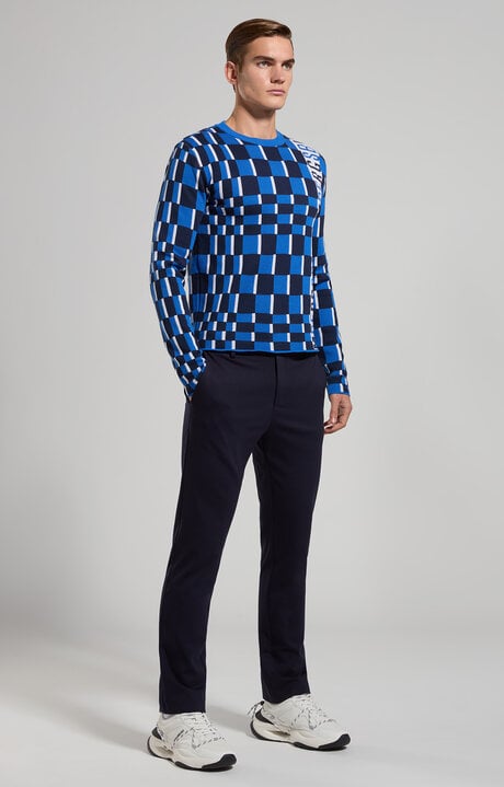 Dirk Bikkembergs Men's Checkerboard Pullover