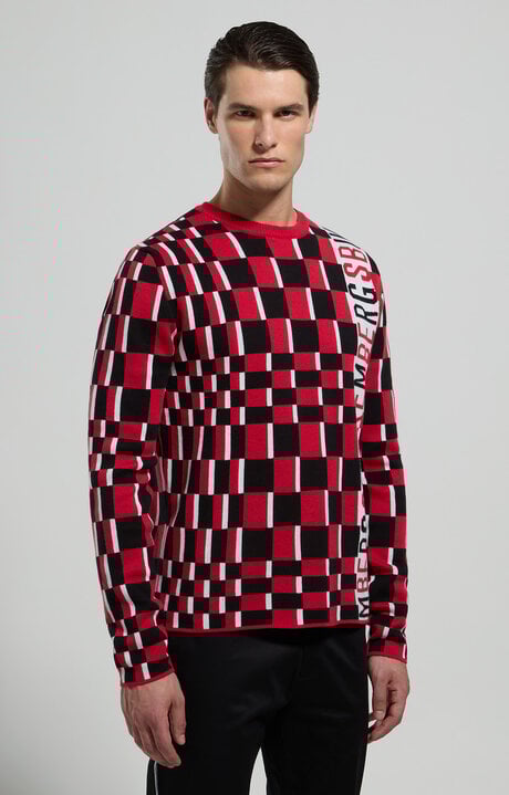 Dirk Bikkembergs Men's Checkerboard Pullover