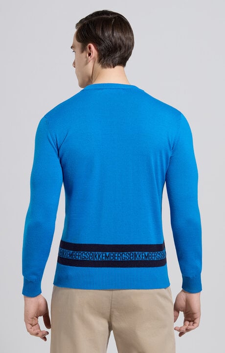 Dirk Bikkembergs Men's Contrast Lettering Pullover