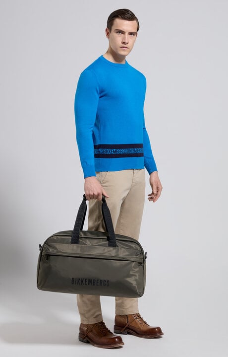 Dirk Bikkembergs Men's Contrast Lettering Pullover