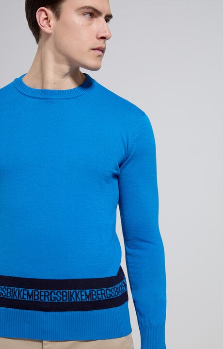 dirk bikkembergs Men's contrast lettering pullover