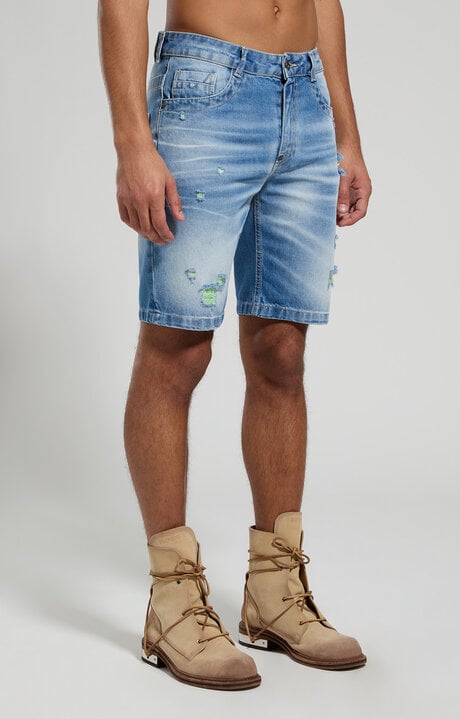 Dirk Bikkembergs Men's Denim Shorts