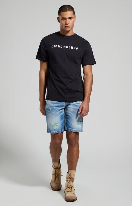Dirk Bikkembergs Men's Denim Shorts