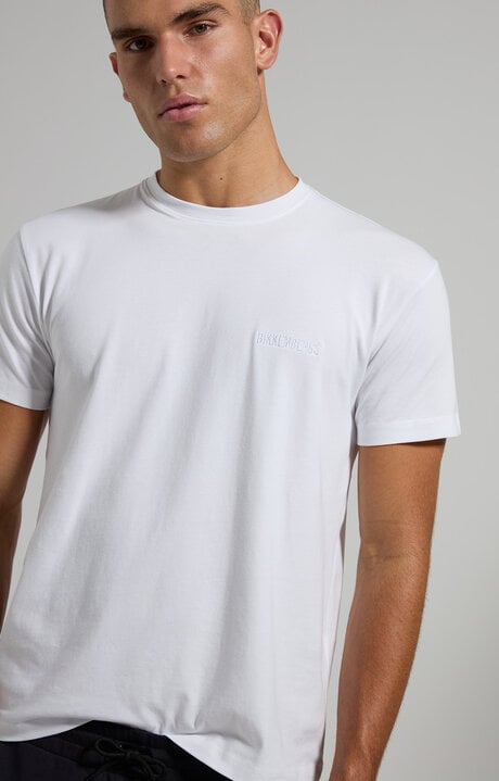 dirk bikkembergs Men's embroidered logo T-shirt