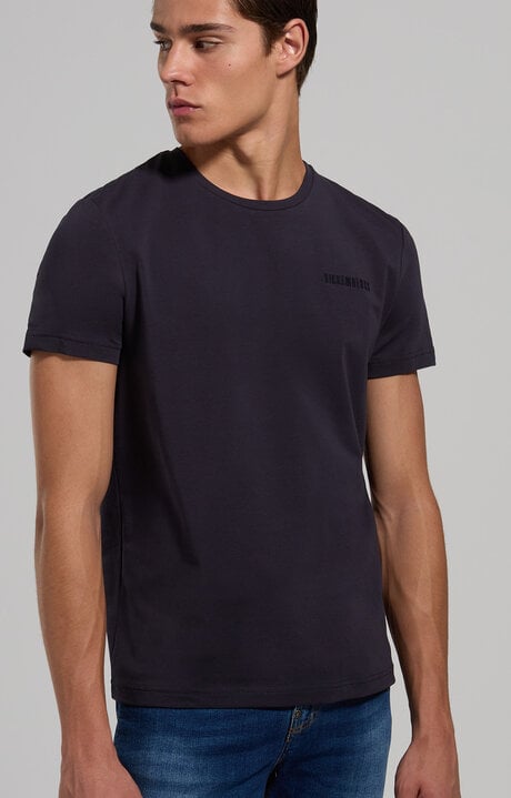 dirk bikkembergs Men's embroidered logo T-shirt