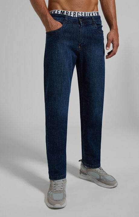 dirk bikkembergs Men's faded jeans