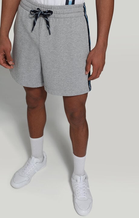 dirk bikkembergs Men's fleece shorts with tape