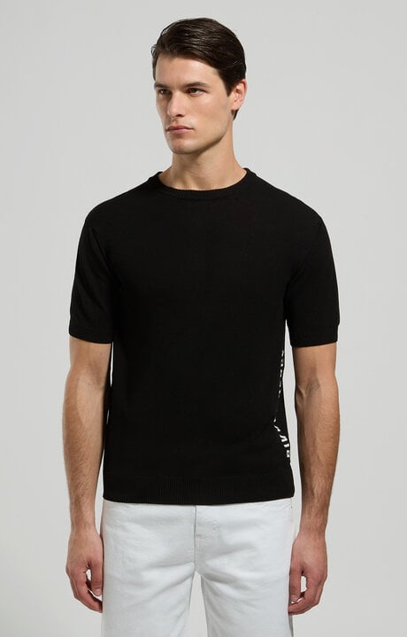 Dirk Bikkembergs Men's Jacquard Knit Pullover