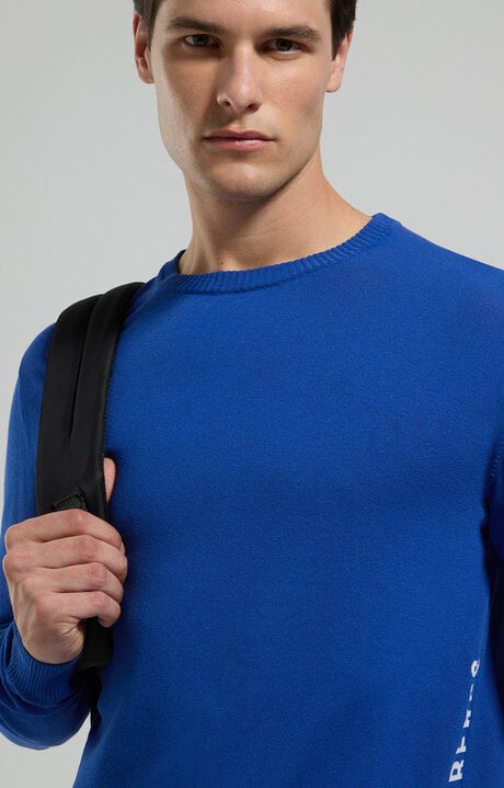 dirk bikkembergs Men's jacquard knit pullover