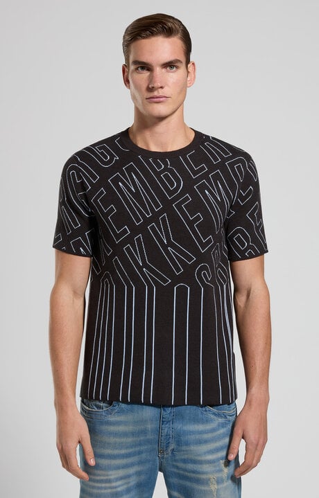 Dirk Bikkembergs Men's Jacquard Knit Pullover