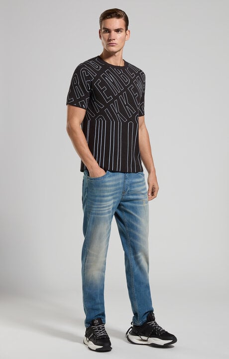 Dirk Bikkembergs Men's Jacquard Knit Pullover