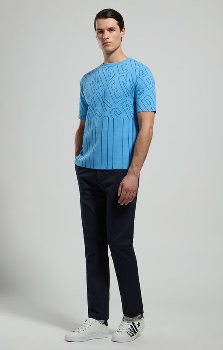 Dirk Bikkembergs Men's Jacquard Knit Pullover