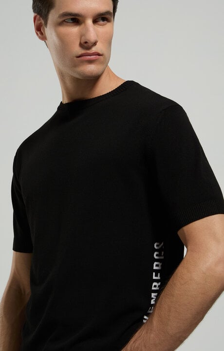 dirk bikkembergs Men's jacquard knit pullover