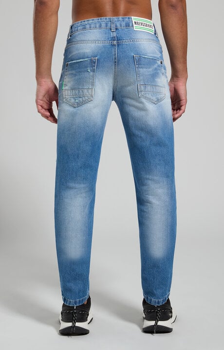 Dirk Bikkembergs Men's Jeans With Contrast Details