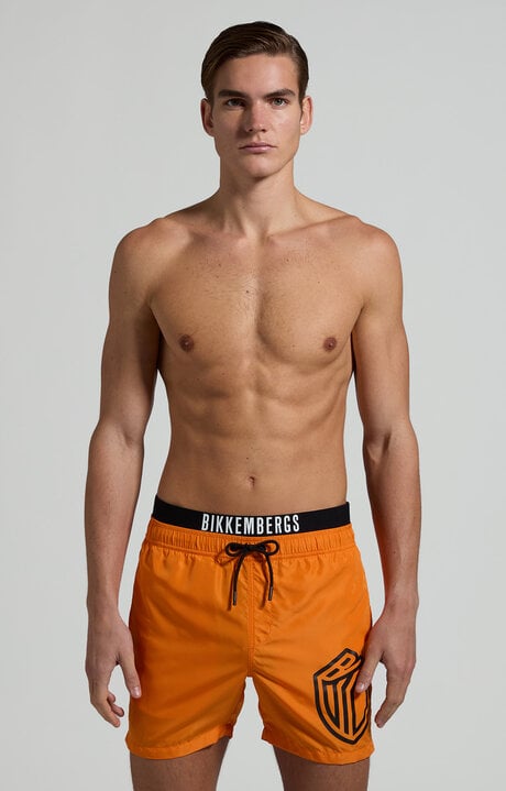 dirk bikkembergs Men's layered swim trunks