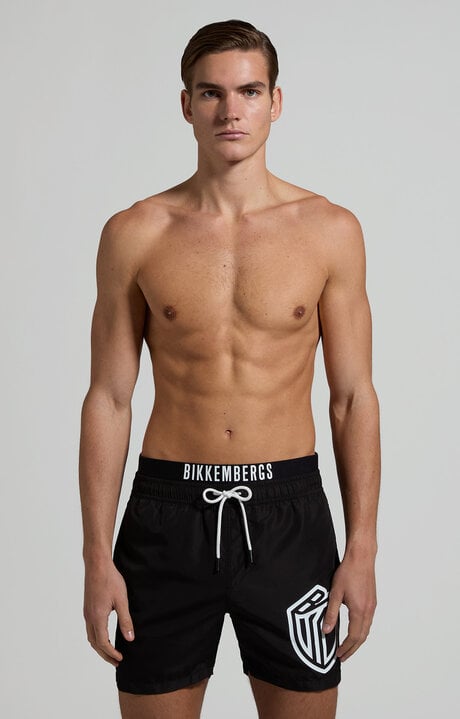 dirk bikkembergs Men's layered swim trunks