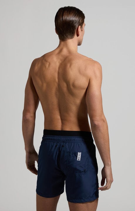 dirk bikkembergs Men's layered swim trunks