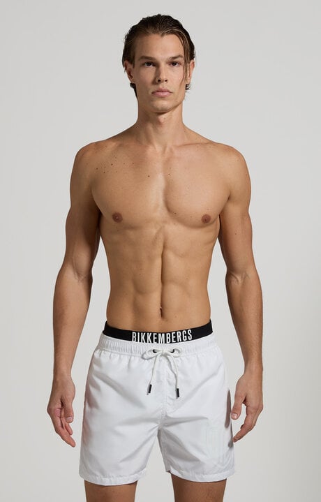 dirk bikkembergs Men's layered swim trunks