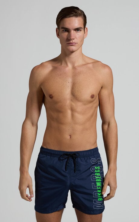 Dirk Bikkembergs Men's Logo Print Boardshorts