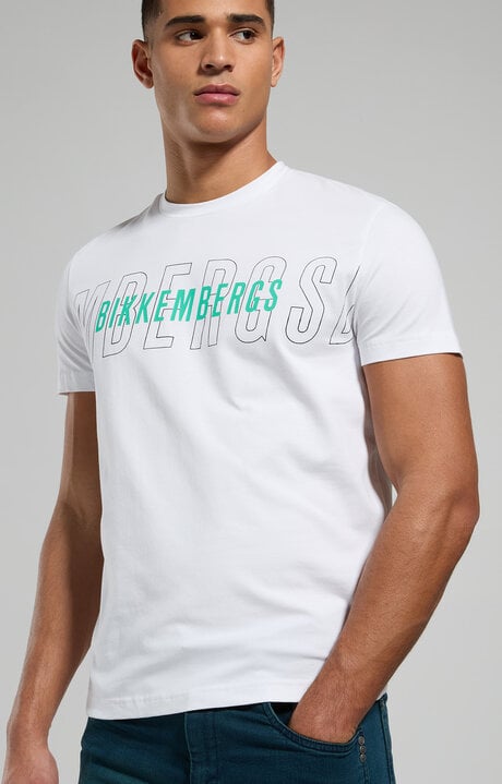 dirk bikkembergs Men's logo print T-shirt