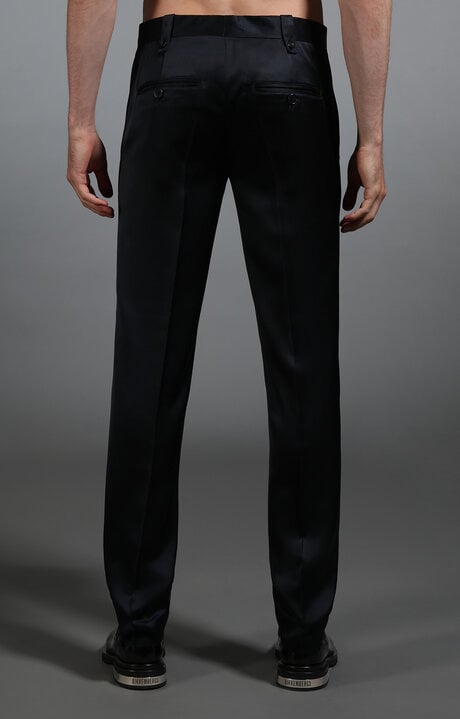 Dirk Bikkembergs Men's Navy Satin Trousers