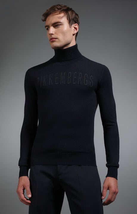 Dirk Bikkembergs Men's Navy Turtleneck Sweater
