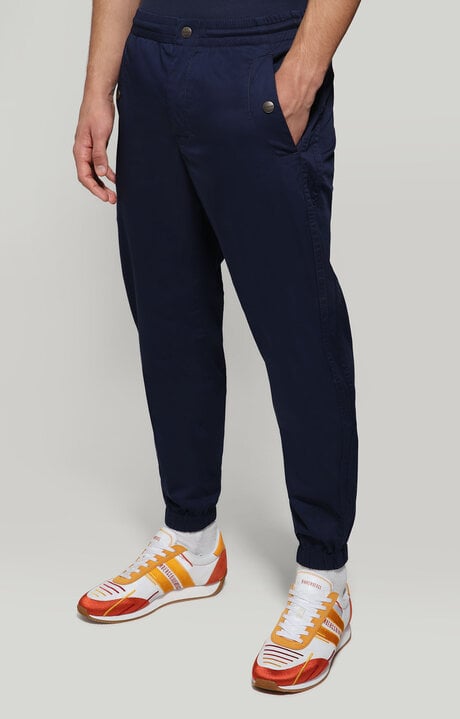 dirk bikkembergs Men's pants with elastic belt