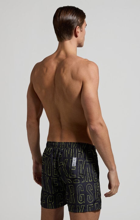 Dirk Bikkembergs Men's Pencil Print Boardshorts