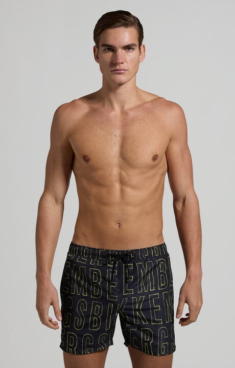 Dirk Bikkembergs Men's Pencil Print Boardshorts