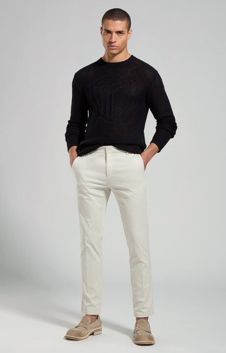 Dirk Bikkembergs Men's Perforated Pullover