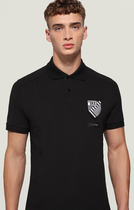 dirk bikkembergs Men's polo shirt with patch