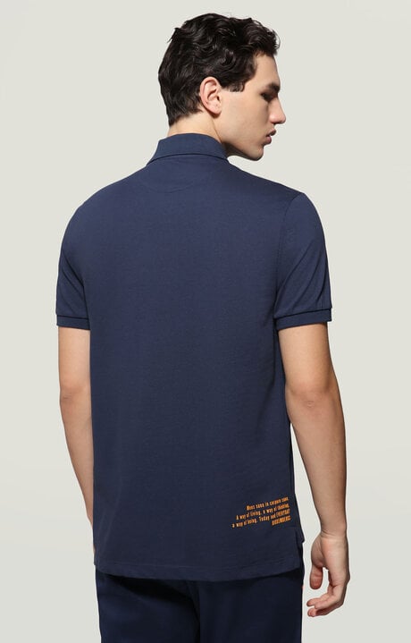 Dirk Bikkembergs Men's Polo Shirt With Raised Logo