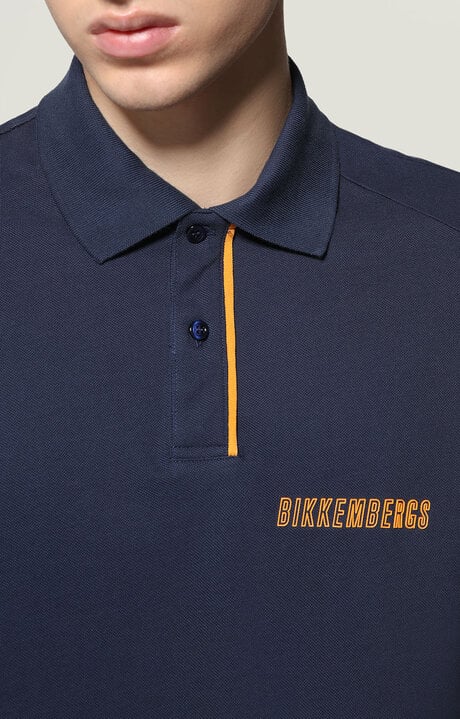 Dirk Bikkembergs Men's Polo Shirt With Raised Logo