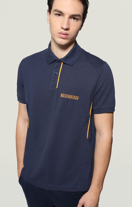 dirk bikkembergs Men's polo shirt with raised logo