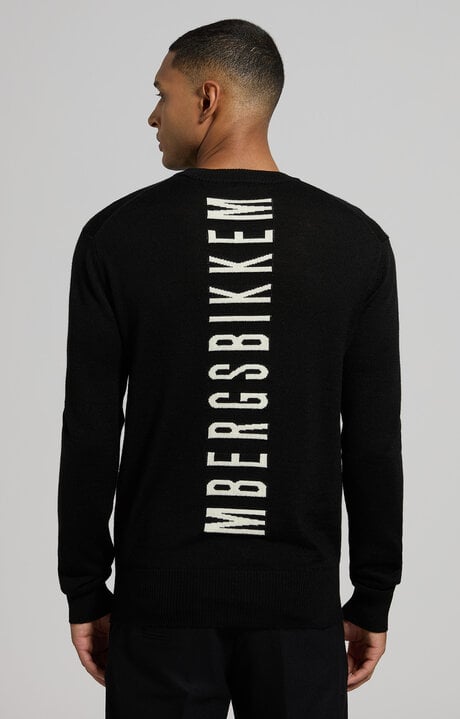 Dirk Bikkembergs Men's Pullover With Jacquard Logo