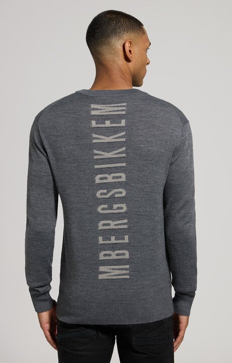 Dirk Bikkembergs Men's Pullover With Jacquard Logo