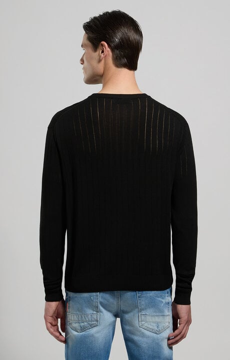 Dirk Bikkembergs Men's Ribbed Knit Pullover