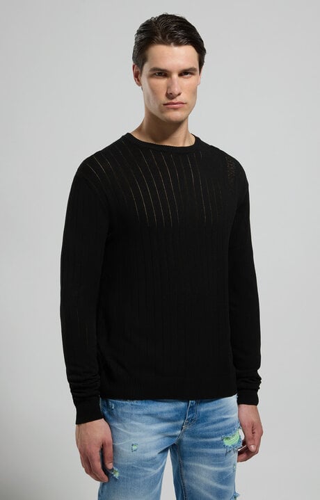 Dirk Bikkembergs Men's Ribbed Knit Pullover