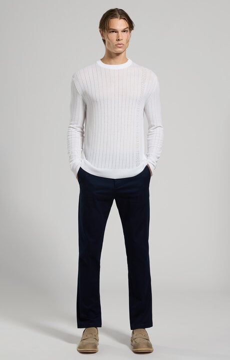 Dirk Bikkembergs Men's Ribbed Knit Pullover