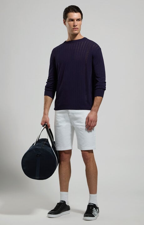 Dirk Bikkembergs Men's Ribbed Knit Pullover