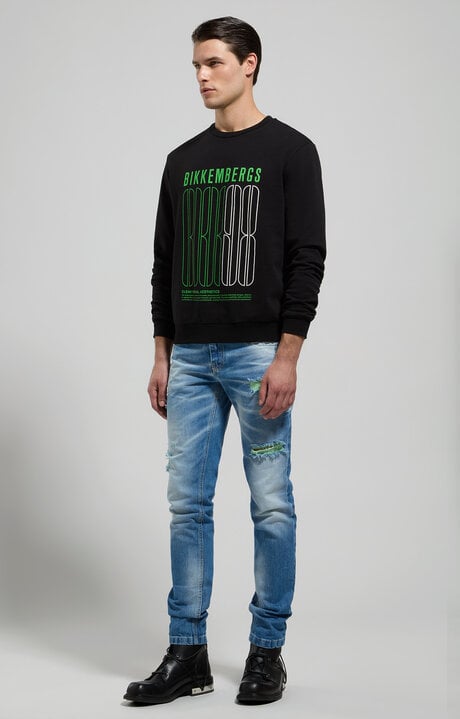 Dirk Bikkembergs Men's Round Neck Sweatshirt