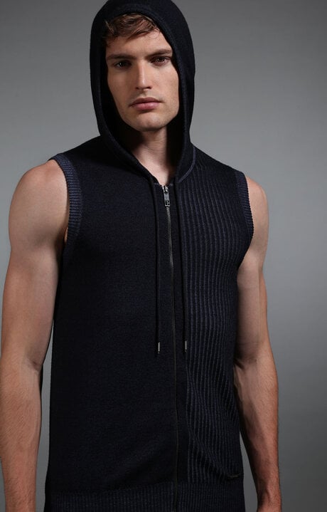 dirk bikkembergs Men's sleeveless knitted gilet