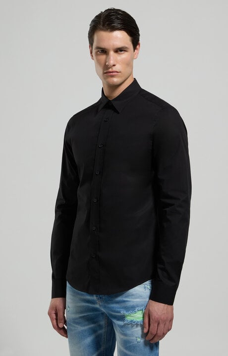 Dirk Bikkembergs Men's Slim Fit Gingham Shirt