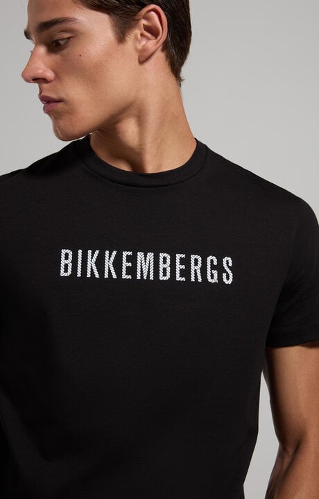 dirk bikkembergs Men's slim fit logo T-shirt