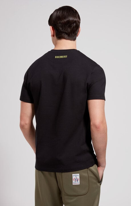 Dirk Bikkembergs Men's Slim Fit Maxi Print T-shirt