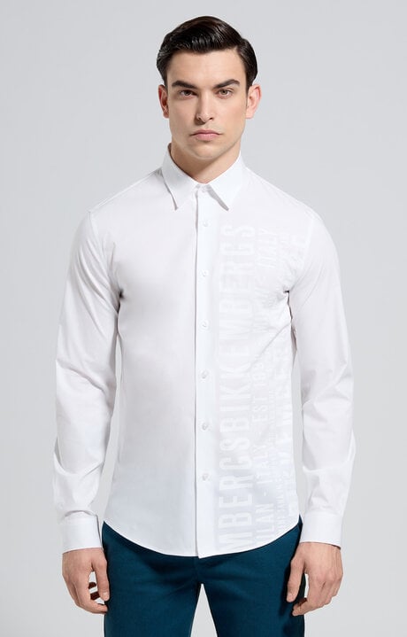 Dirk Bikkembergs Men's Slim Fit Print Shirt